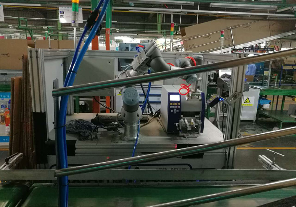 空调后道包装自动化检测柔性贴标系统